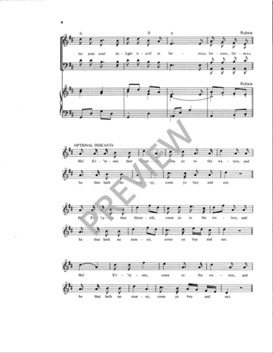 Ho! Everyone that Thirsteth 4-Part scores gallery preview page 7