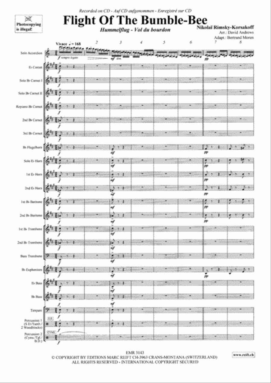 Flight Of The Bumble-Bee Brass Band scores gallery preview page 4