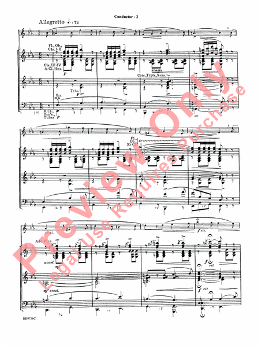 Carnival of Venice Carnival of Venice Concert Band scores gallery preview page 5