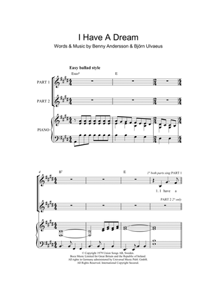 Book cover for I Have A Dream (arr. Rick Hein)