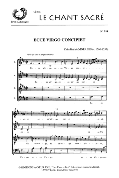 Ecce Virgo Concipiet