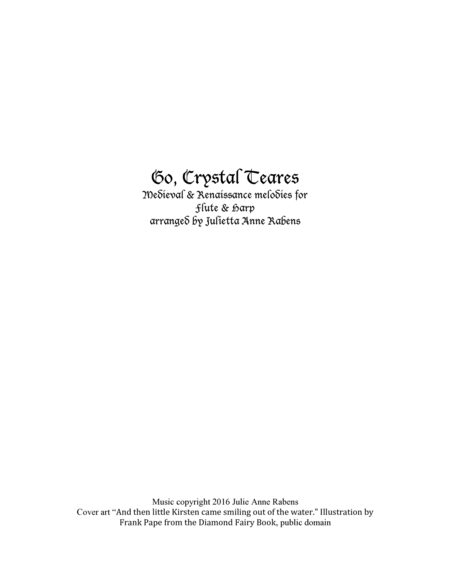 Go, Crystal Teares: Medieval & Renaissance Melodies for flute and harp