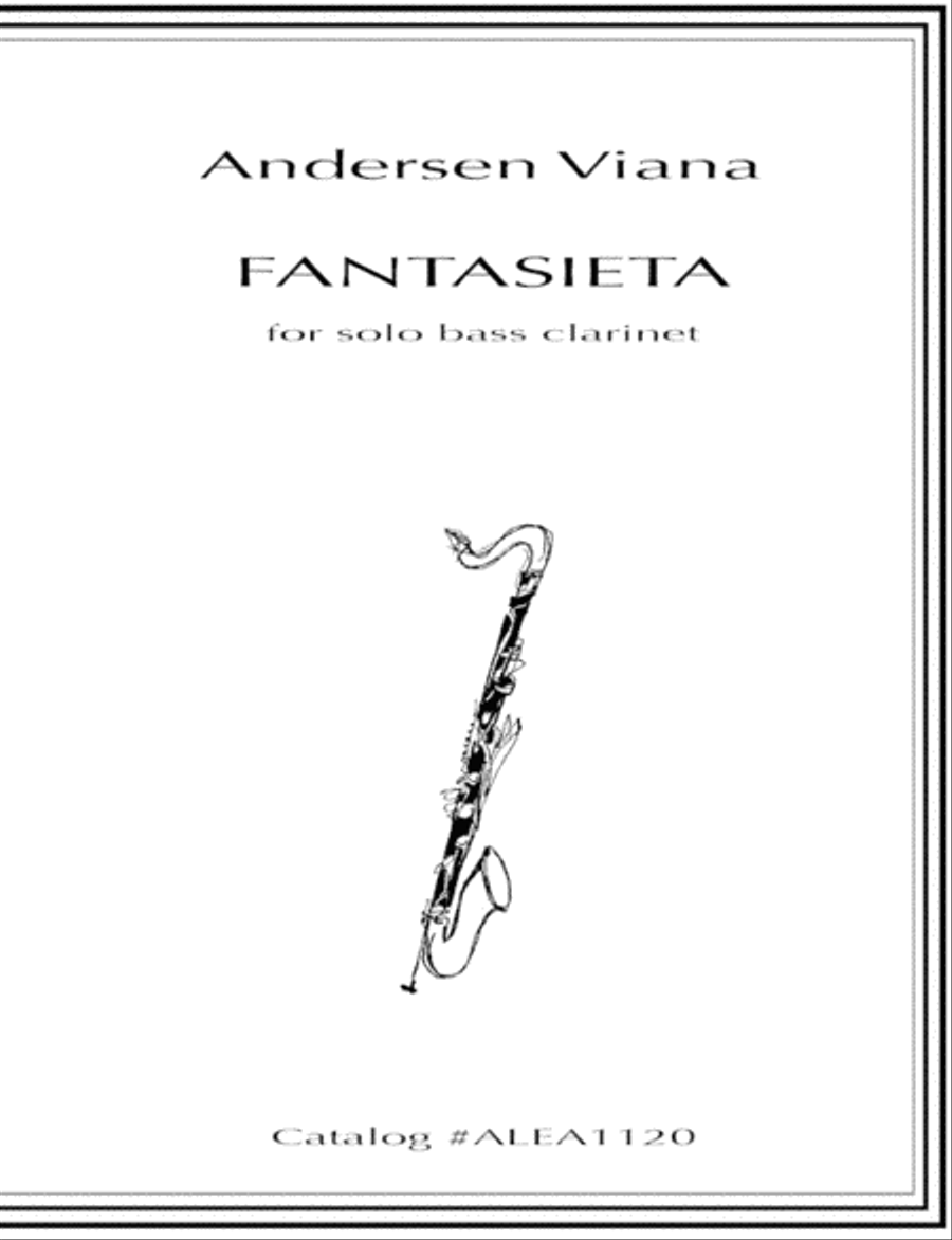 Fantasieta Bass Clarinet scores gallery preview page 1