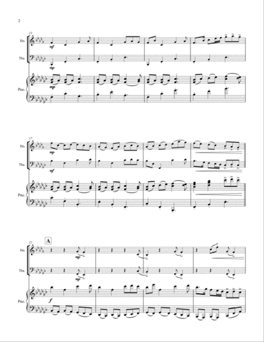 Three Miniatures: III. 7 two fast 5 Brass Duet scores gallery preview page 2
