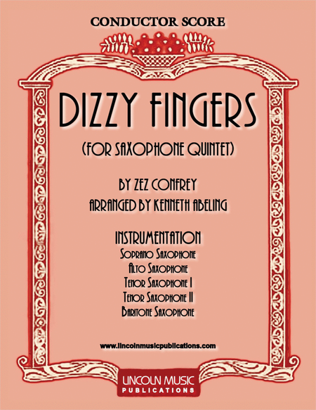 Dizzy Fingers (for Saxophone Quintet SATTB) image number null