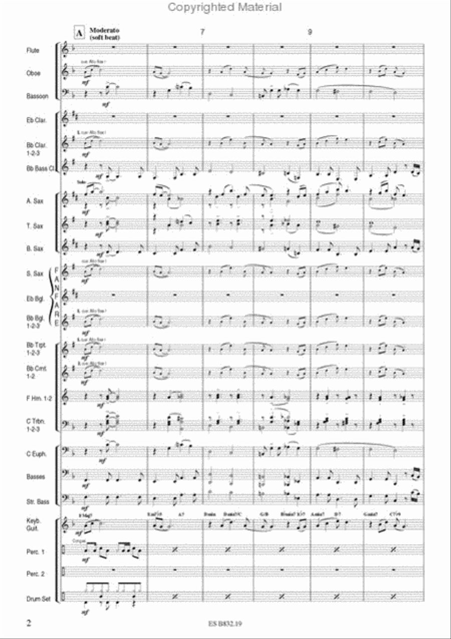 Georgia on My Mind Concert Band scores gallery preview page 4