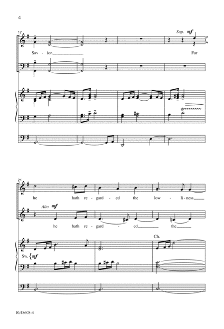 Magnificat and Nunc Dimittis (