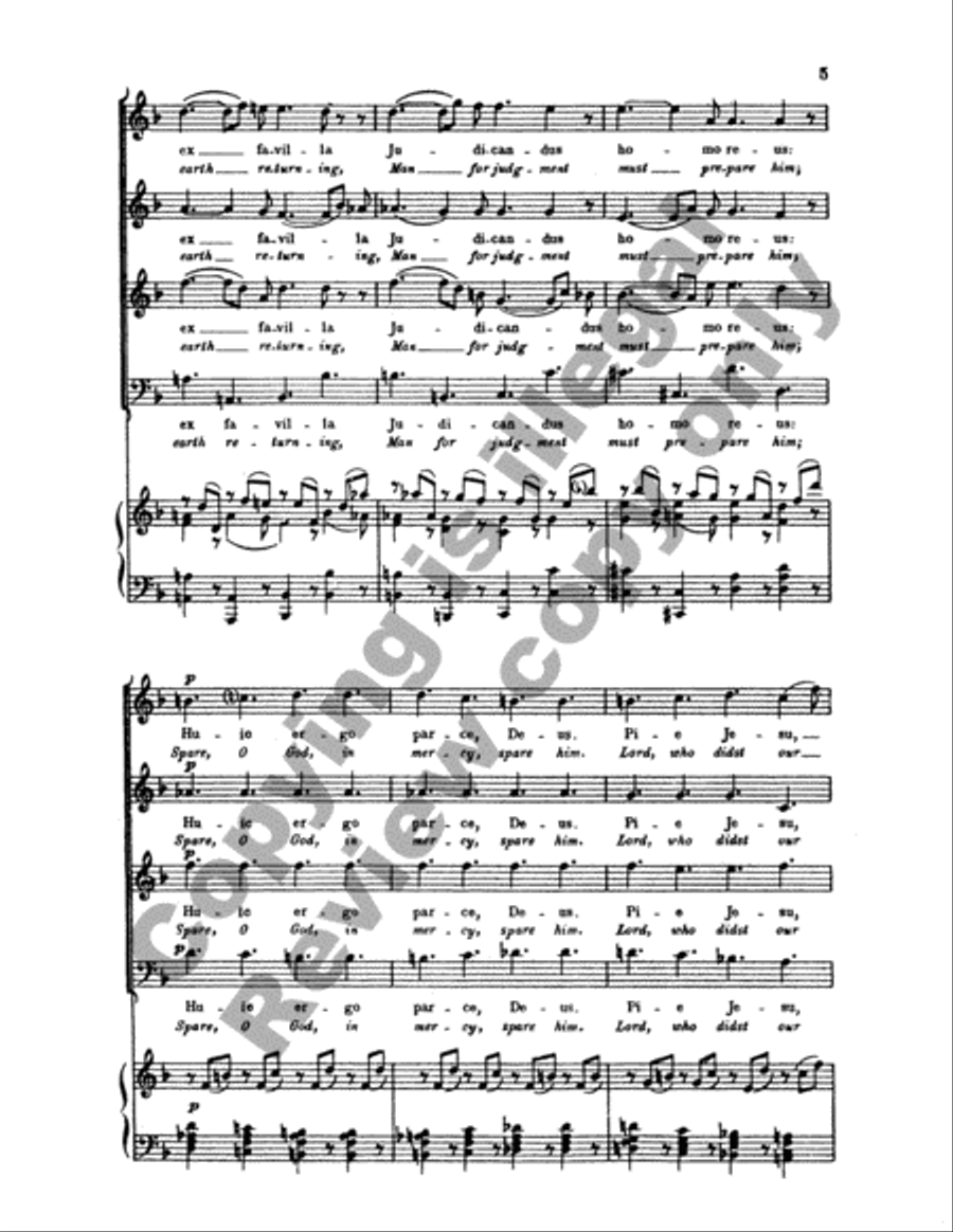Requiem: Lacrymosa Requiem: Lacrymosa 4-Part scores gallery preview page 4