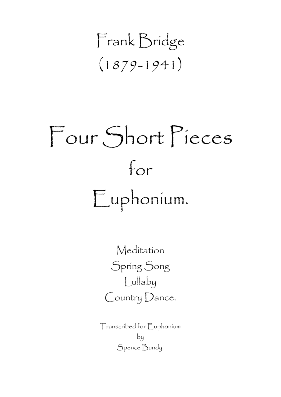Four Short Pieces Four Short Pieces Baritone Horn TC scores gallery preview page 1