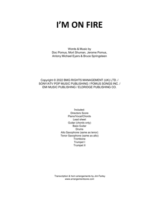 Book cover for I'm On Fire