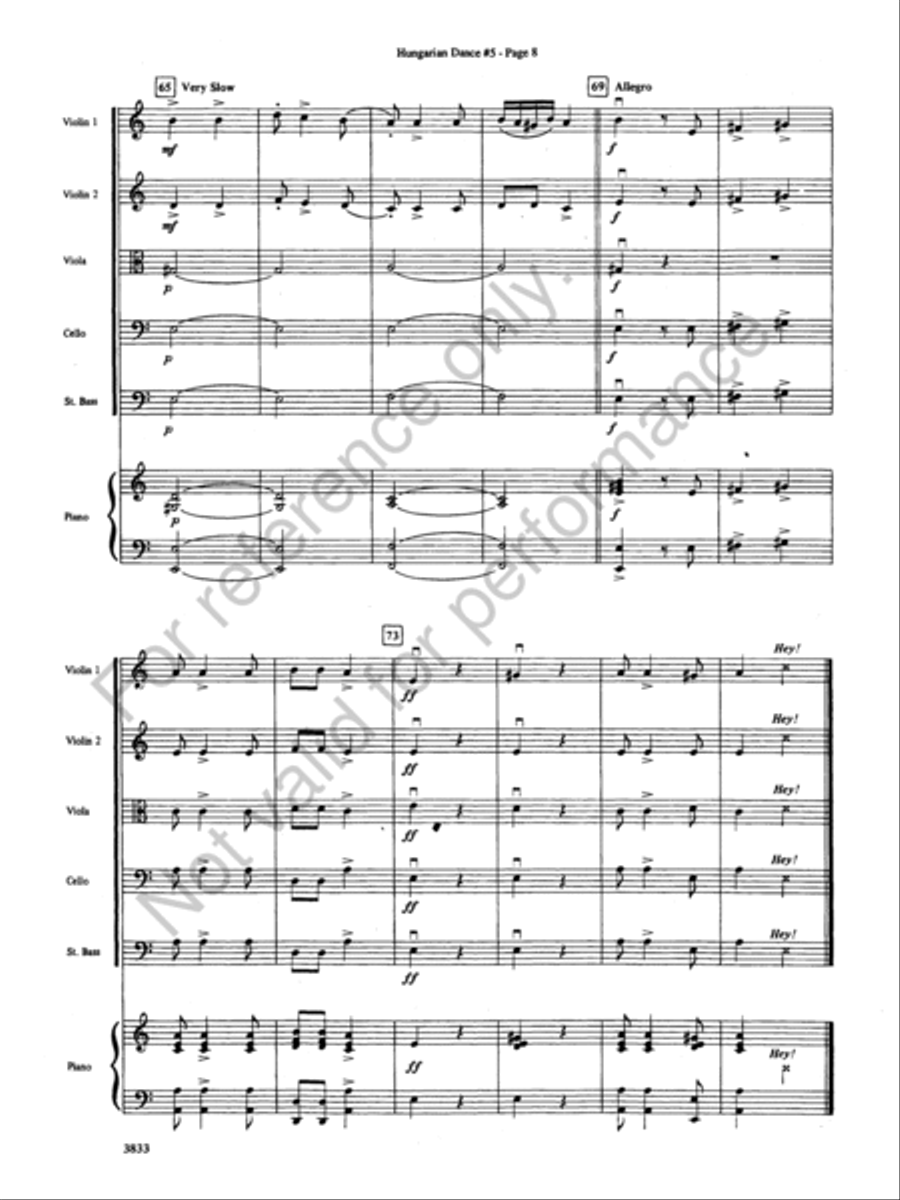 Hungarian Dance No. 5 Hungarian Dance No. 5 String Orchestra scores gallery preview page 8