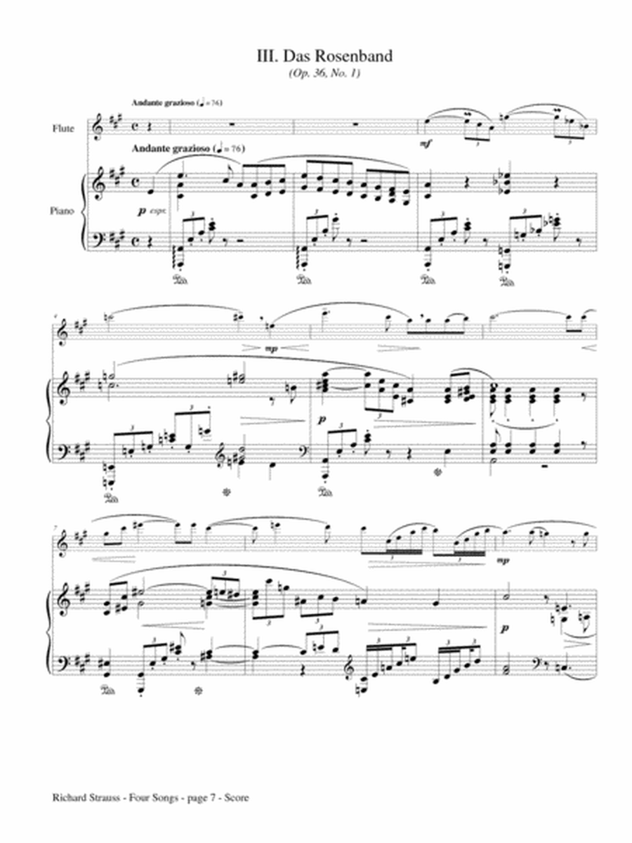 Four Songs for Flute and Piano image number null