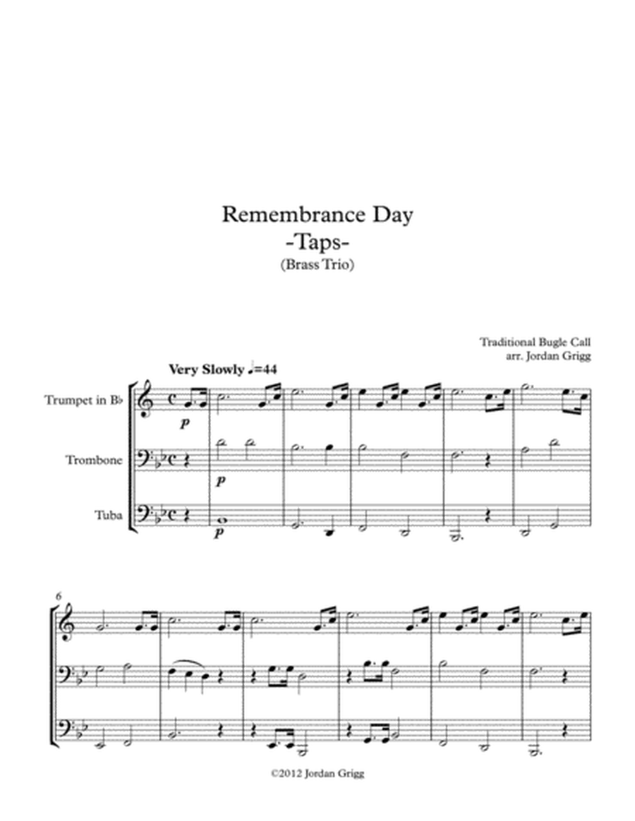 Remembrance Day. 'Taps' (Brass Trio) image number null
