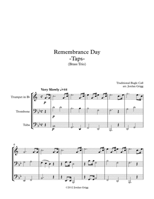 Remembrance Day. 'Taps' (Brass Trio)