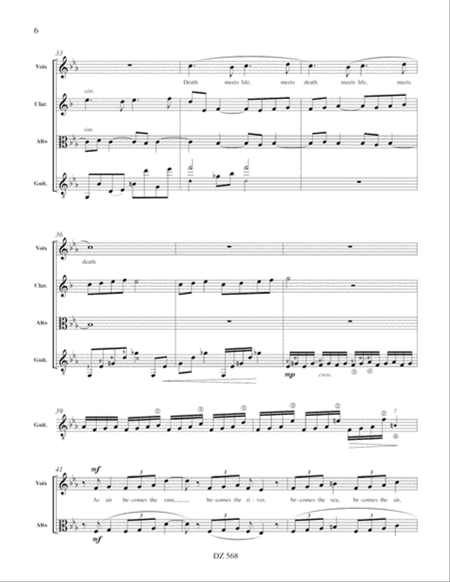 Silent River Classical Guitar scores gallery preview page 6