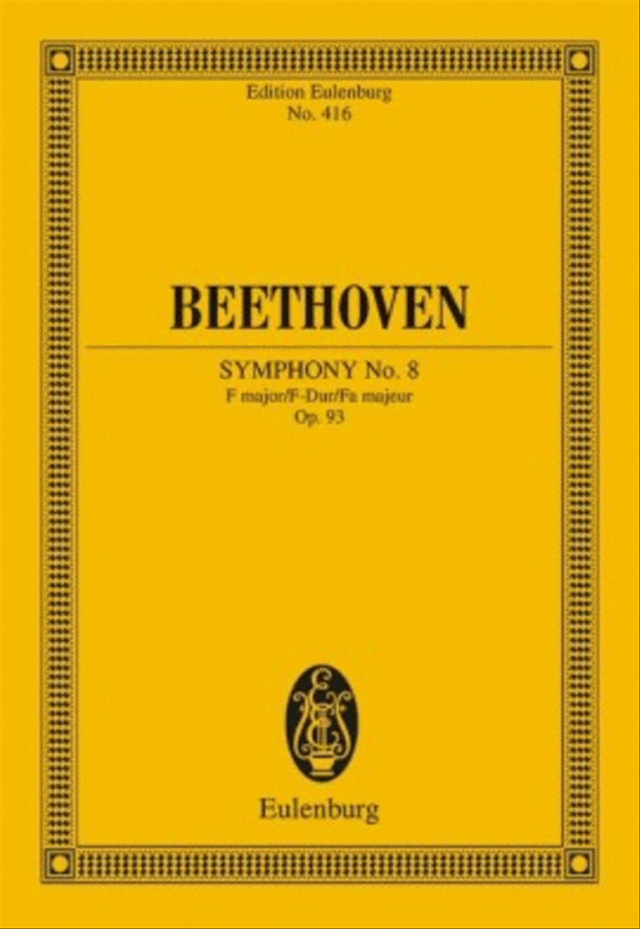 Book cover for Symphony No. 8 in F Major, Op. 93