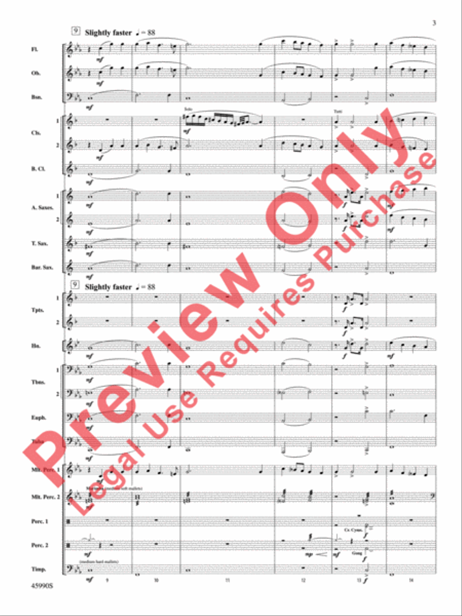 The Lost Temple Concert Band scores gallery preview page 4