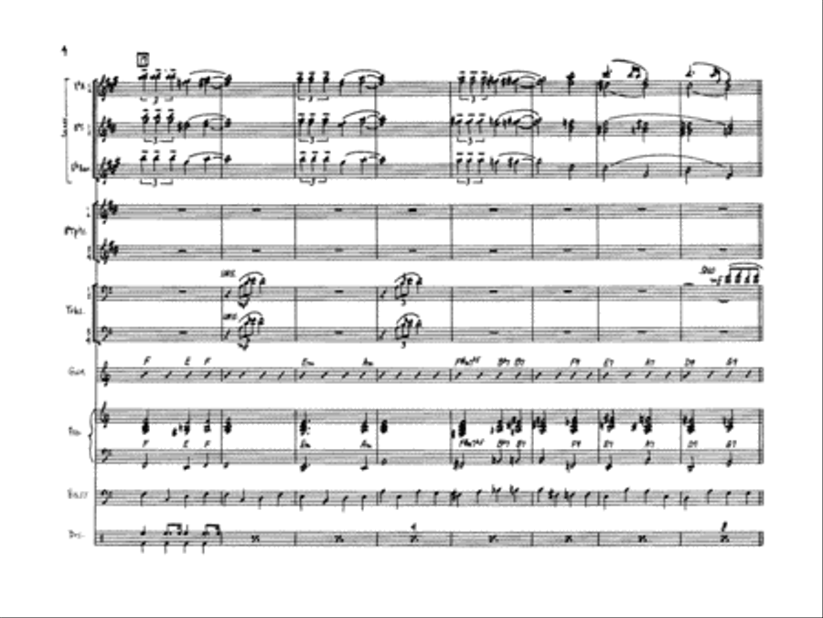 April in Paris: Score Jazz Ensemble scores gallery preview page 4