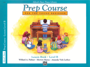 Book cover for Alfred's Basic Piano Prep Course Lesson Book, Book B