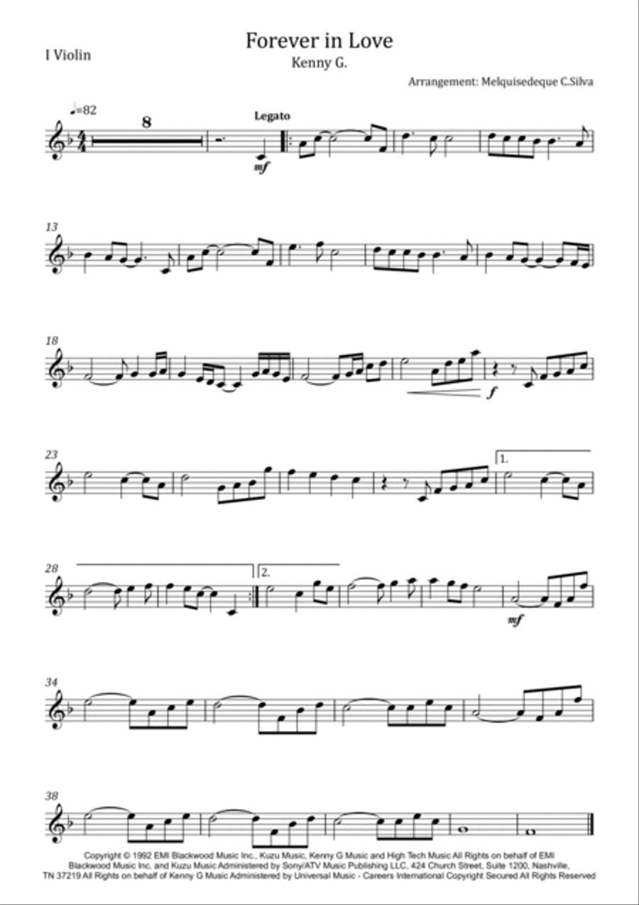 Forever In Love String Trio scores gallery preview page 3