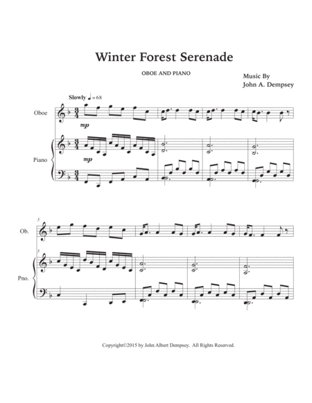 Winter Forest Serenade (Oboe and Piano) image number null
