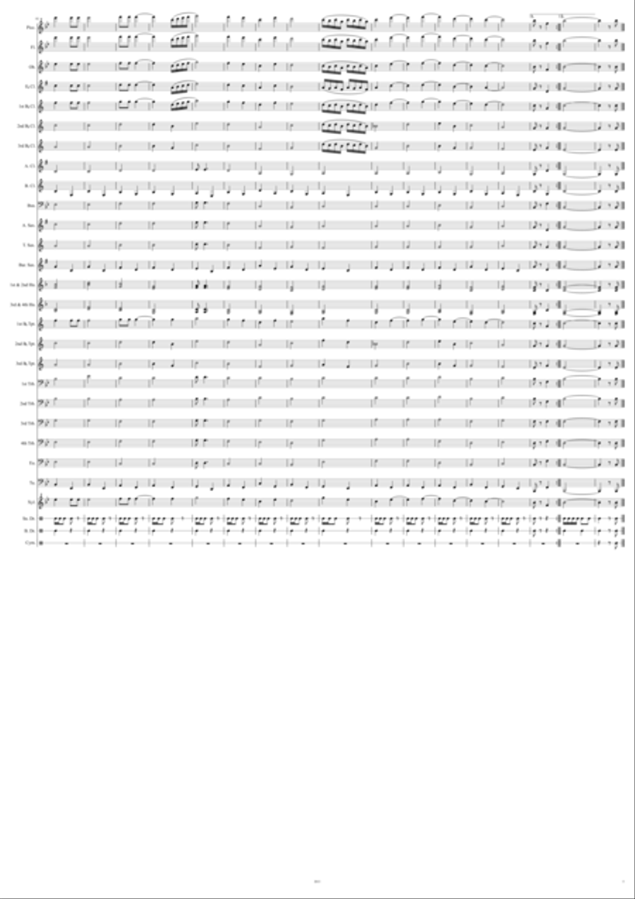 Governor Ann Richards March Concert Band scores gallery preview page 5