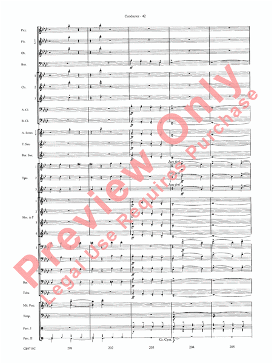 Gershwin! (Medley) Concert Band scores gallery preview page 45