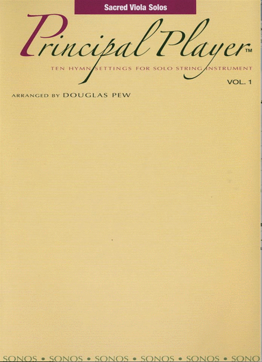 Principal Player - Vol. 1 - Viola Viola scores gallery preview page 1