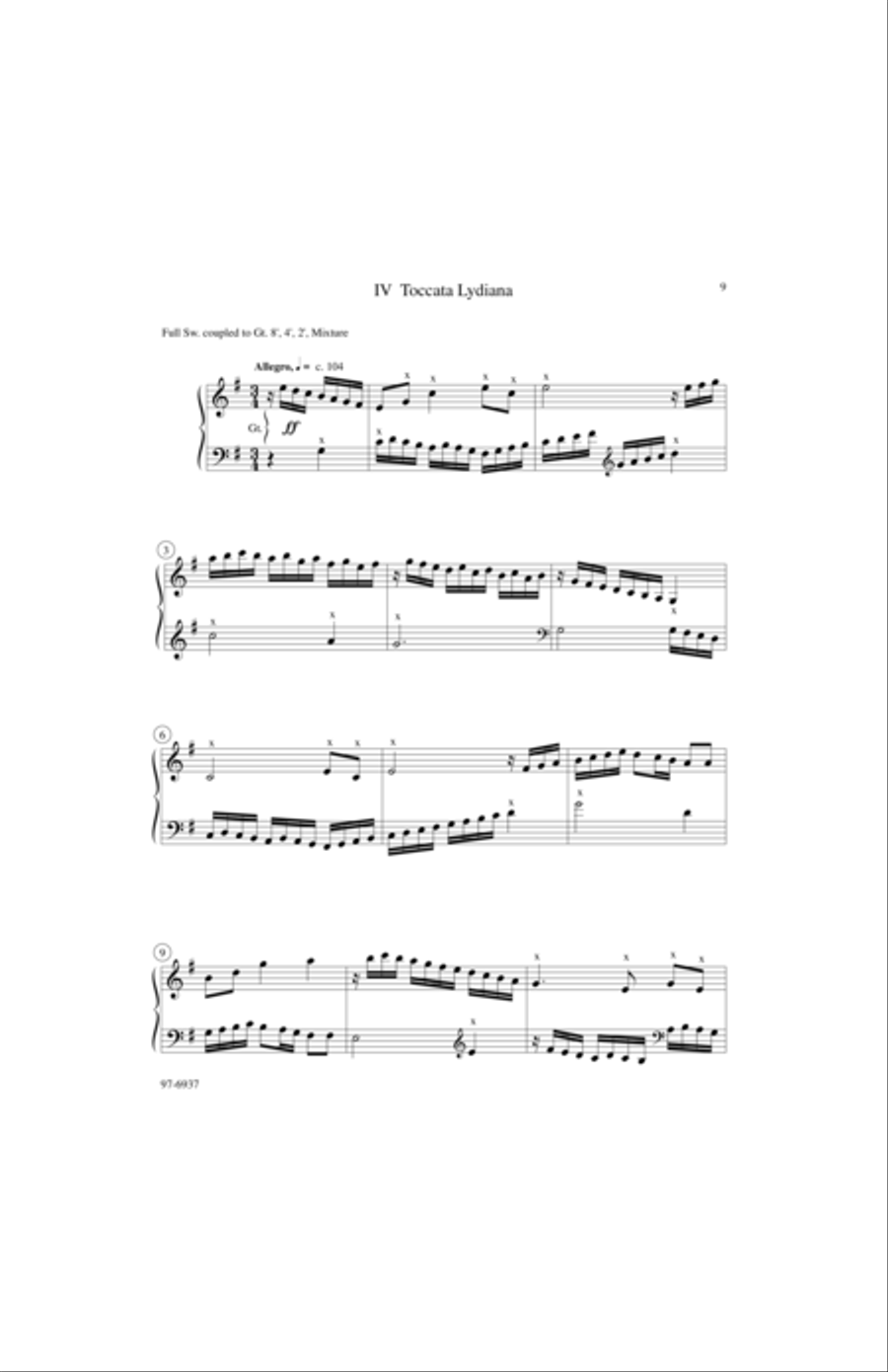 Partita on New Britain Partita on New Britain Organ scores gallery preview page 5