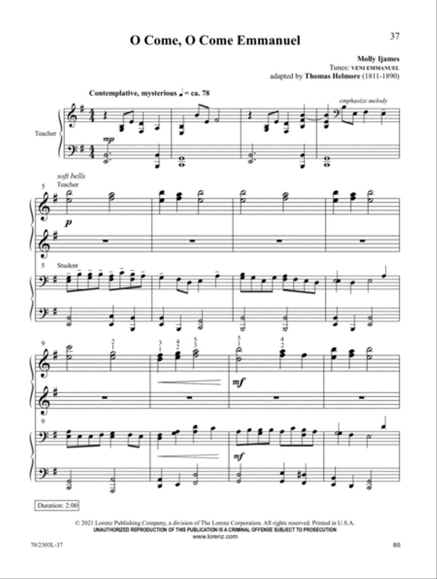 Christmas Keys for Student and Teacher Piano Method scores gallery preview page 17