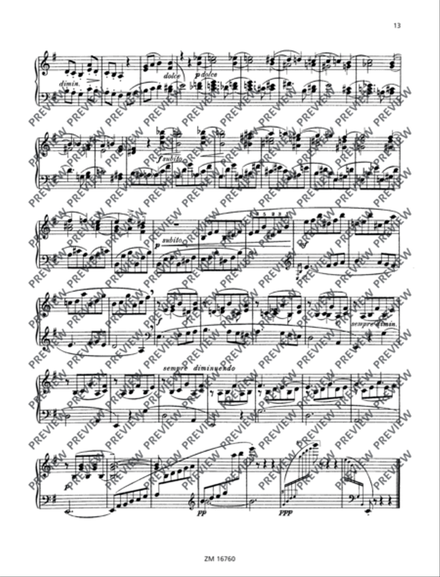 Romantic Sketches Piano Solo scores gallery preview page 14