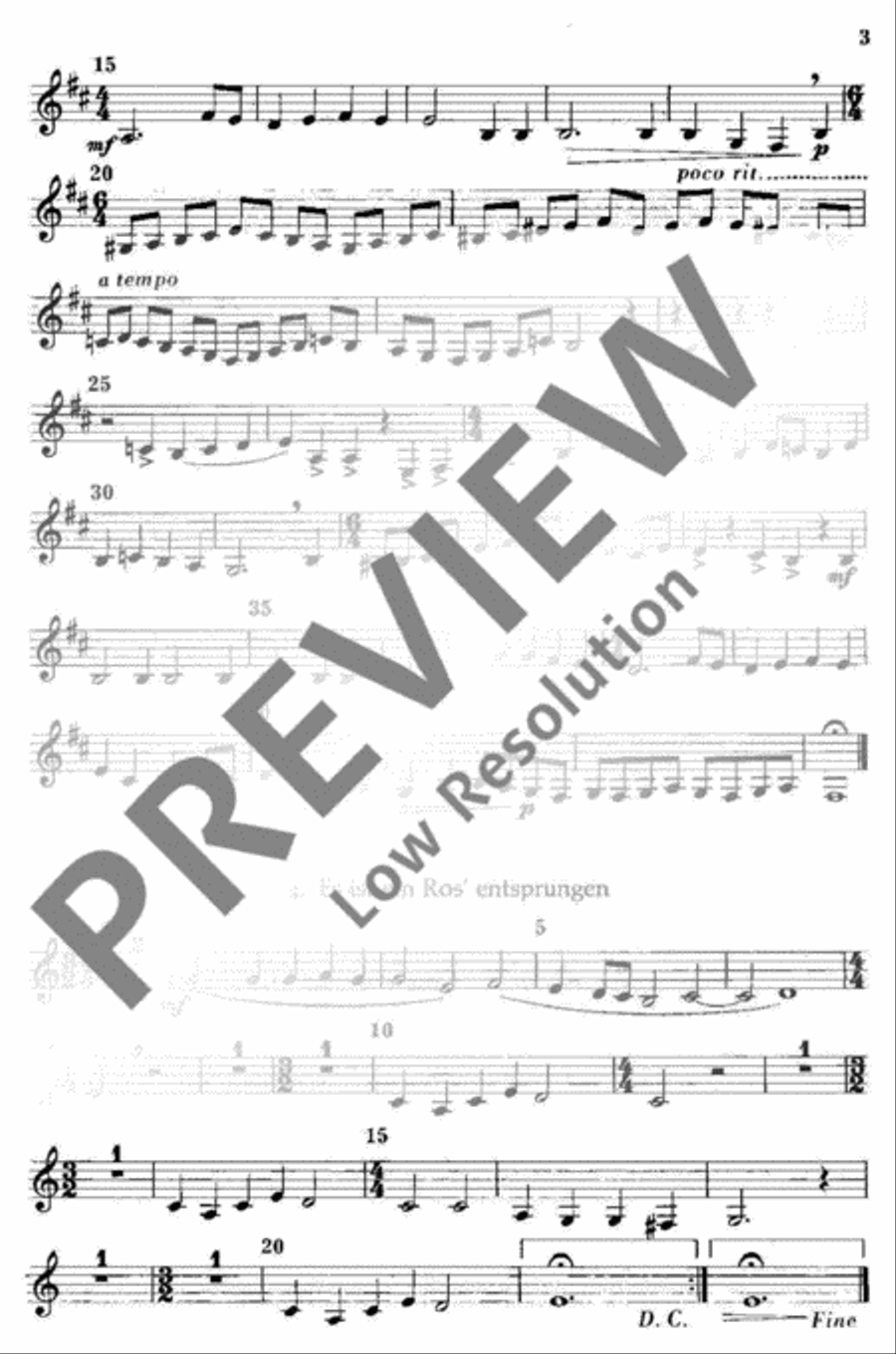O Heiland, reiß die Himmel auf Choir scores gallery preview page 4