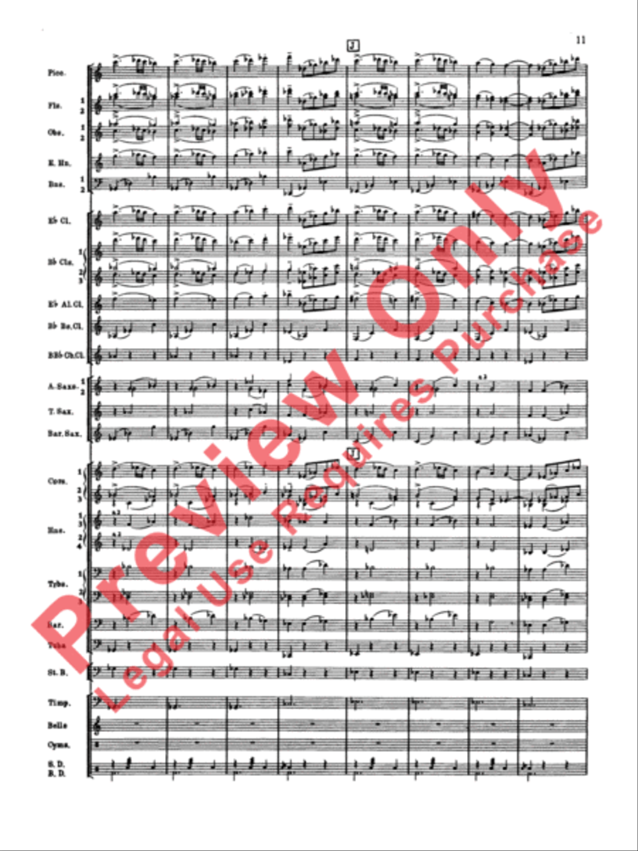 Symphonic Dance No. 2 Concert Band scores gallery preview page 12