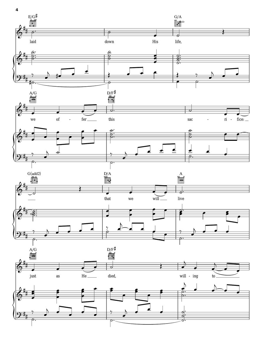 How Beautiful Acoustic Guitar scores gallery preview page 4