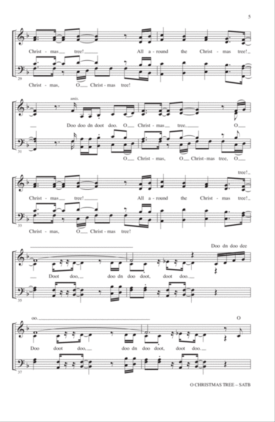 O Christmas Tree O Christmas Tree 4-Part scores gallery preview page 4