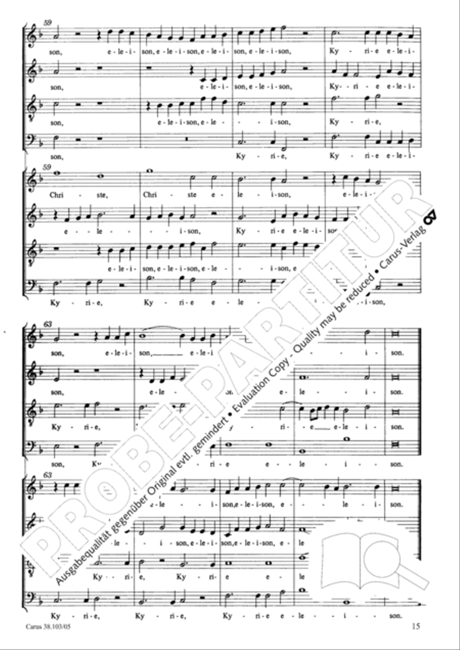 Introitus und Kyrie Introitus und Kyrie 4-Part scores gallery preview page 16