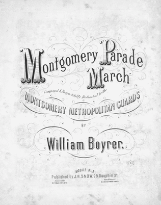 Book cover for Montgomery Parade March