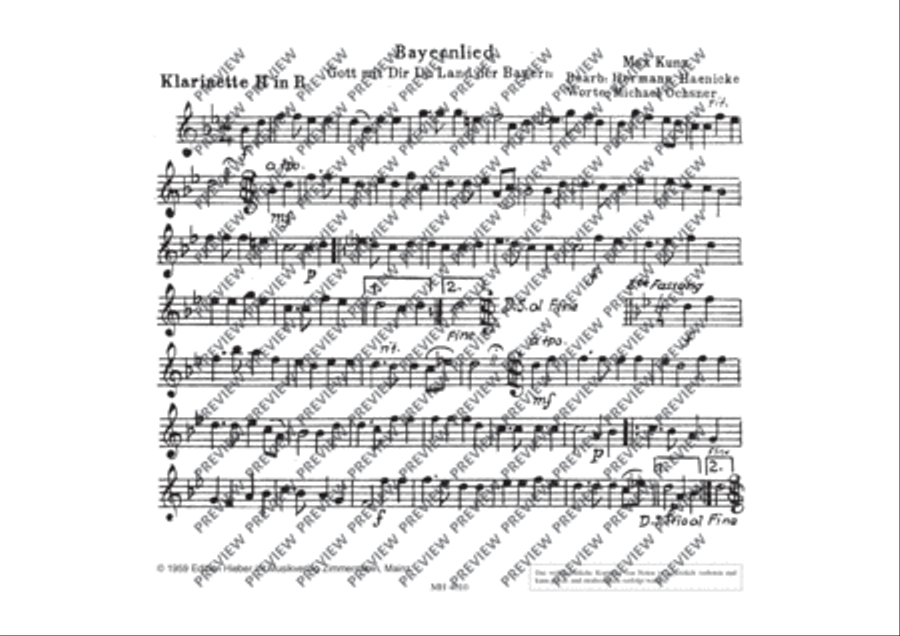 Bayernlied Concert Band scores gallery preview page 5