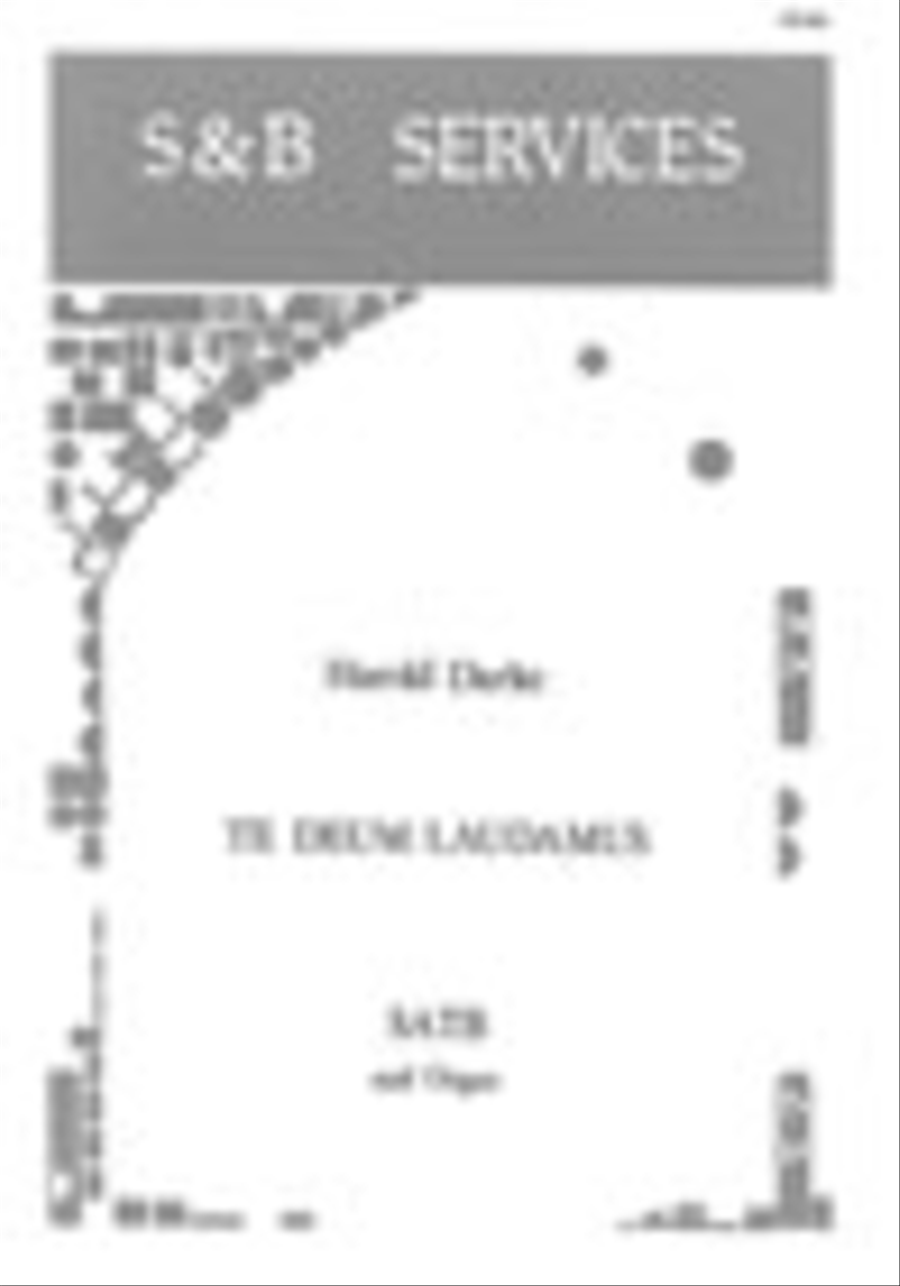 Te Deum in F 4-Part scores gallery preview page 1