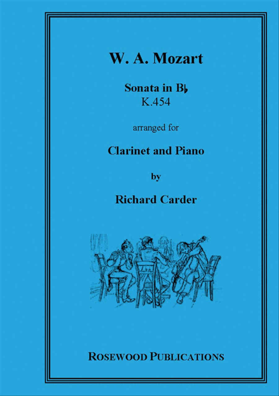 Sonata K454 Clarinet Solo scores gallery preview page 1