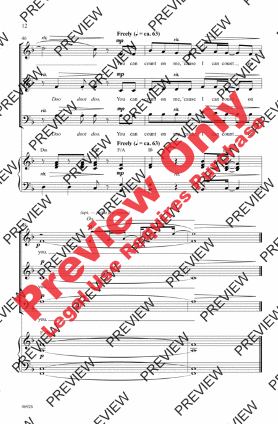 Count on Me 3-Part scores gallery preview page 12