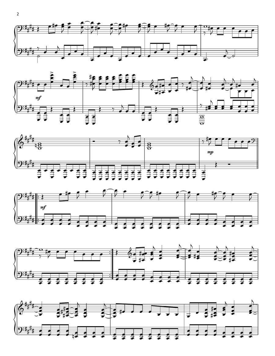 Heart Shaped Box (from Westworld) Piano Solo scores gallery preview page 2
