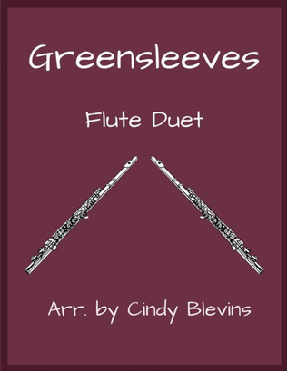Book cover for Greensleeves, for Flute Duet