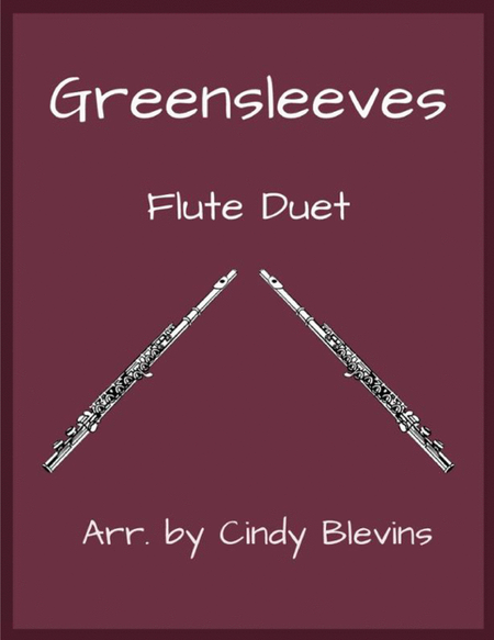 Greensleeves, for Flute Duet image number null