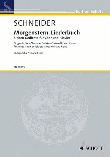 Morgenstern-liederbuch (7 Poems For Choir) Satb In German