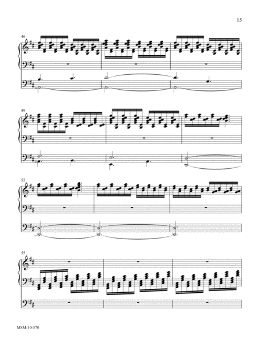 Variations on Jesus Shall Reign (Duke Street) Organ scores gallery preview page 6