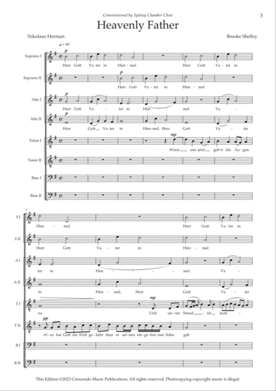 Heavenly Father Heavenly Father SSAATTBB scores gallery preview page 2