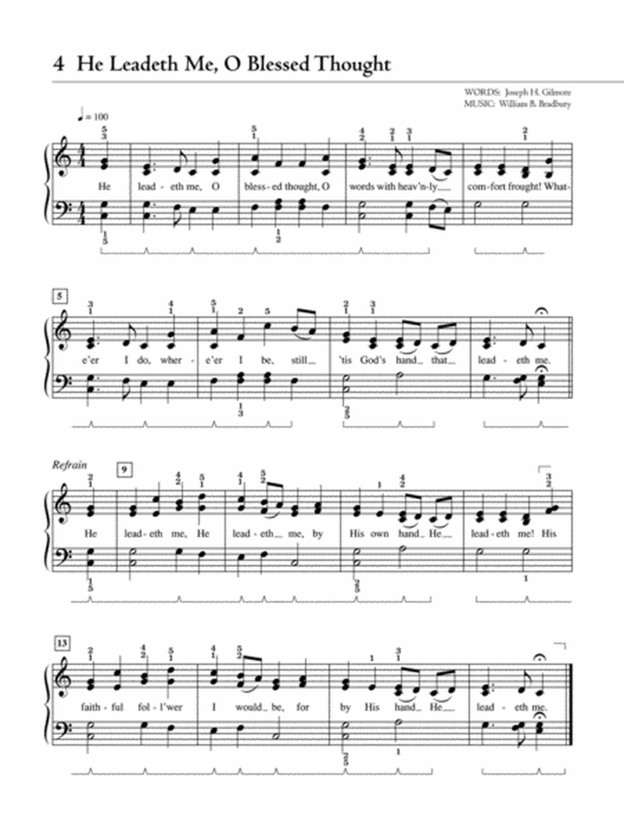 The Piano Student's Hymnal: 30 Hymns Simplified for Late Elementary to Early Intermediate Pianists