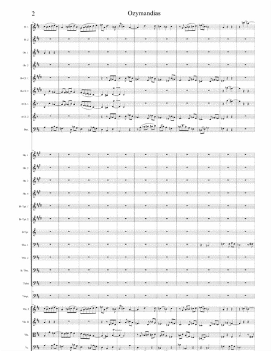OZYMANDIAS OZYMANDIAS Chamber Orchestra scores gallery preview page 2