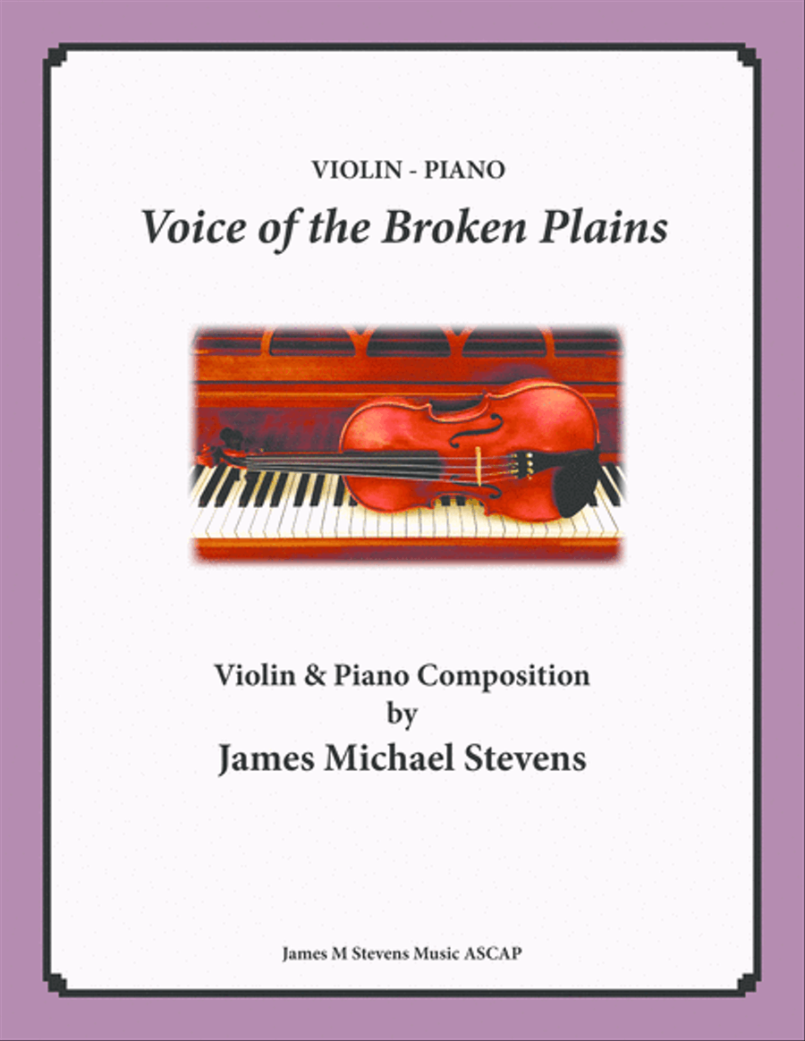 Voice of the Broken Plains - Violin & Piano Violin Solo scores gallery preview page 1